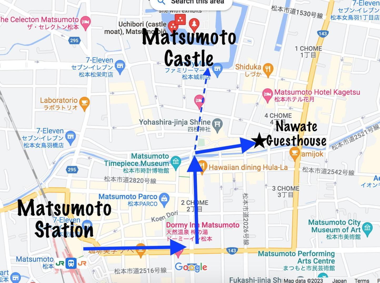 Nawate Guesthouse Matsumoto Buitenkant foto
